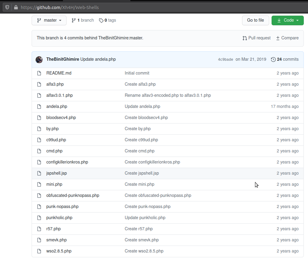 github webshells